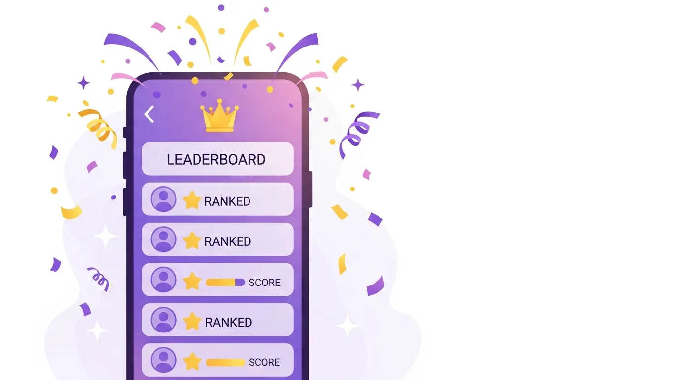 BFF test score leaderboard showing ranked friends