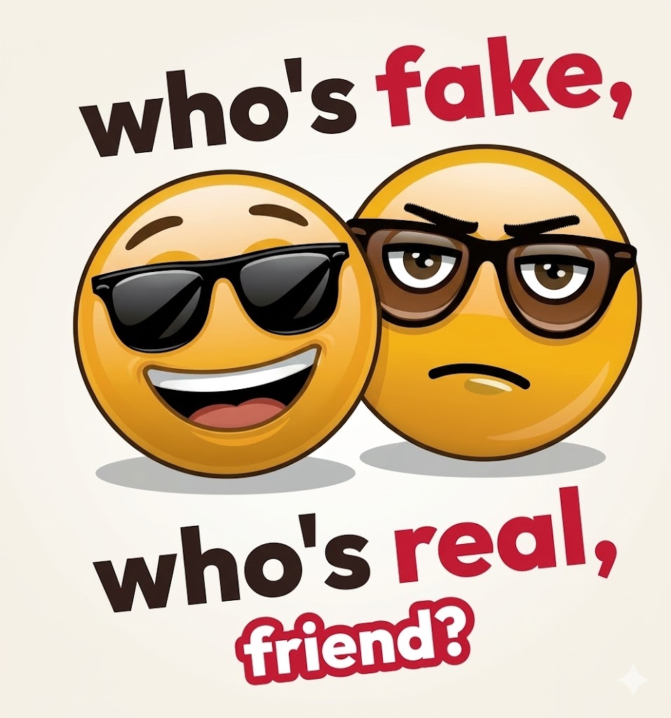 Who's fake, who's real, friend?